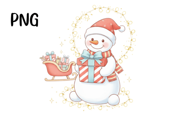 Christmas PNG Funny Snowman PNG for T-Shirt Designs and Graphics