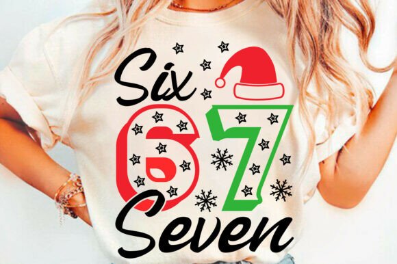 Christmas Six Seven Png Graphics for T-Shirt Designs