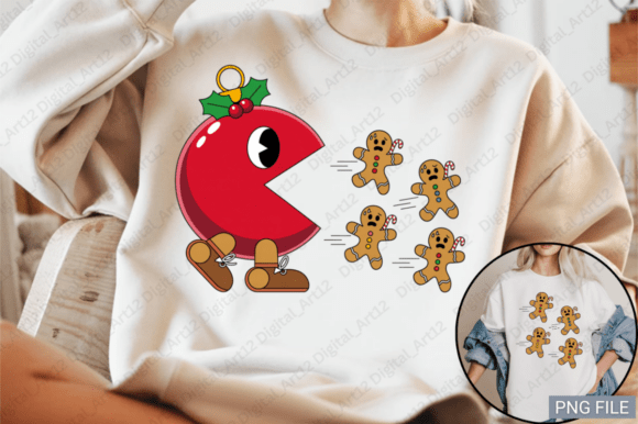 Fun Christmas Ornament Gingerbread PNG