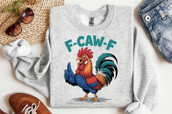 Funny Chicken Png for T-Shirt Graphics and Branding
