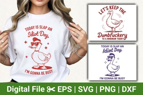 Funny Duck Shirt Bundle: A Playful Graphic for T-Shirt Designs