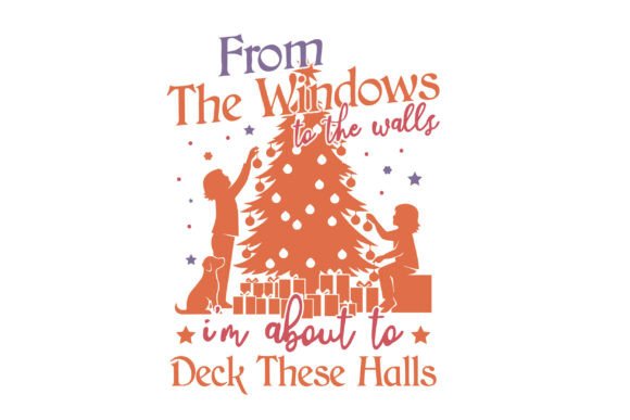 Funny Retro Christmas PNG for T-Shirt Designs