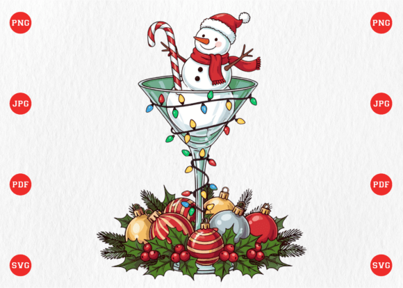 Funny Snowman Drink PNG Clipart for T-Shirt Designs
