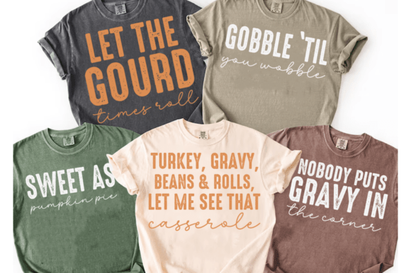 Funny Thanksgiving PNG Graphics for T-Shirt Designs