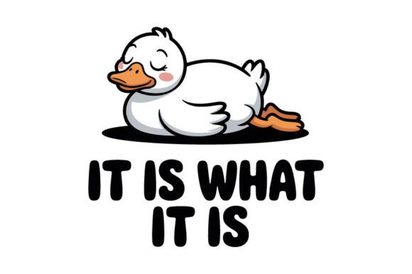 It is What It Is Funny Duck T-Shirt Graphics