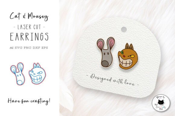 Laser Cut Earrings Design for Creative Publishing