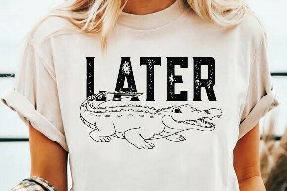 Later Gator Png for T-Shirt Designs and Graphics