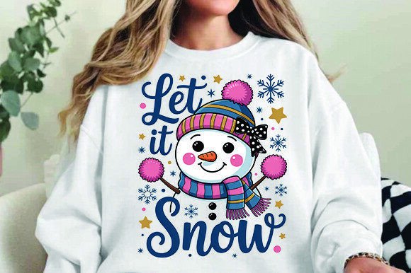 Let It Snow Graphic for T-Shirt Designs