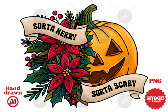 Sorta Merry Sorta Scary Funny Christmas Graphics